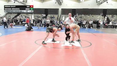 147-H lbs Round Of 16 - Kieran Raley, North Hunterdon vs Michael Mirassol, AMERICAN MMA AND WRESTLING