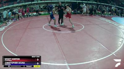 152 lbs Semifinal - Wyatt Horton, California vs Christopher Acuna, Montana