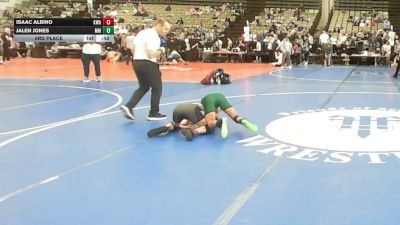 103-I2 lbs 3rd Place - Isaac Albino, Keystone Wrestling Academy vs Jalen Jones, Milford Mill Junior League