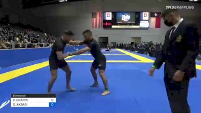 PIERPAOLO CHAPPE vs DUSTIN AKBARI 2021 World IBJJF Jiu-Jitsu No-Gi Championship