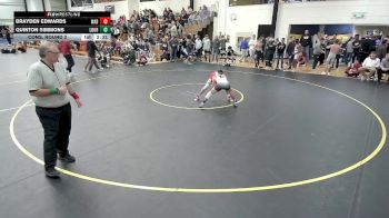125 lbs Cons. Round 2 - Quinton Simmons, Lourdes vs Brayden Edwards, Wabash