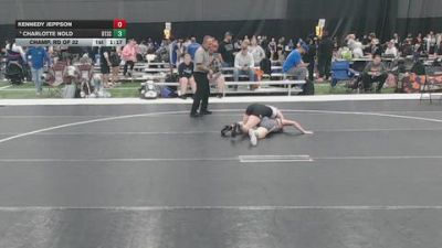 110 lbs Champ. Rd Of 32 - Kennedy Jeppson vs Charlotte Nold, Beat The Streets Chicago