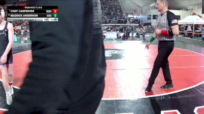 6A 98 lbs Champ. Round 1 - Cody Carpenter, Rocky Mountain vs Maddox Anderson, Kuna
