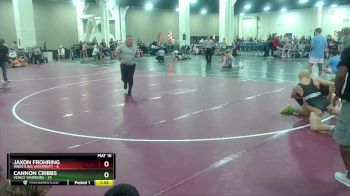 144 lbs Round 1 (10 Team) - Cannon Cribbs, Venice Warriors vs Jaxon Frohring, Wrestling University