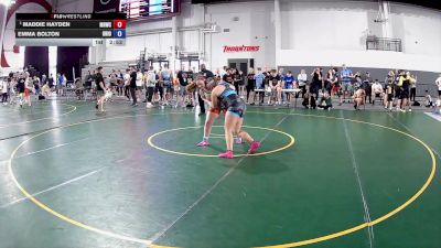 190 lbs Champ. Round 3 - Maddie Hayden, Michigan Revolution Wrestling Club vs Emma Bolton, Ohio