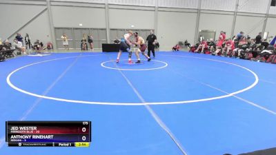 175 lbs Semis & 3rd Wb (16 Team) - Jed Wester, Minnesota Blue vs Anthony Rinehart, Indiana