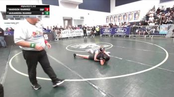 110 lbs Cons. Round 3 - Madison Ramirez, Chaparral vs Alejandra Suarez, South Hills