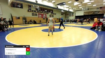 109 lbs Round Of 64 - Nathan Braun, Bergen Catholic (NJ) vs Cole Welte, Skutt Catholic (NE)