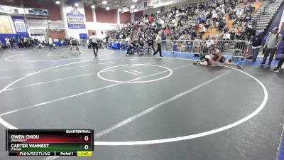 190 lbs Quarterfinal - Carter Vannest, Pitman vs Owen Chiou, University