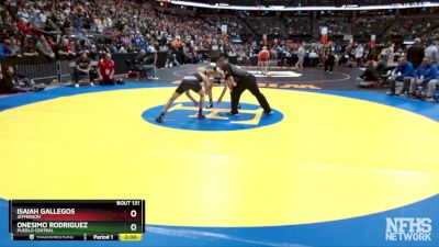 132-3A Quarterfinal - Isaiah Gallegos, Jefferson vs Onesimo Rodriguez, Pueblo Central