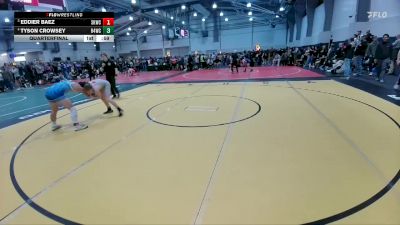 126 lbs Quarterfinal - Eddier Baez, Spring Klein Wrestling Club vs Tyson Crowsey, Ranger 47 Wrestling Club