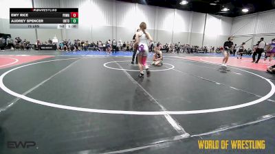 80 lbs Rr Rnd 5 - Emy Rice, POWA K-6 vs Audrey Spencer, Untouchables Girls Teal