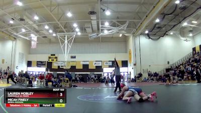 125 lbs Quarterfinal - Micah Finely, Berea-Midpark vs Lauren Mobley, Marysville (A-Team)