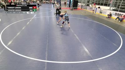 Junior Girls - 125 lbs Quarters - Harley LaBuda, North Montana Wrestling Club vs Kooper Griggs, Colorado