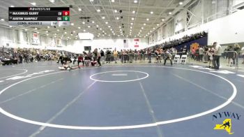 99 lbs Cons. Round 3 - Maximus Guiry, Colonie Wrestling vs Justin Vanpelt, Club Not Listed
