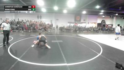 113 lbs Round Of 16 - Christian Gonzalez, Rancho Bernardo WC vs Eddie Fong, Mantanona TC