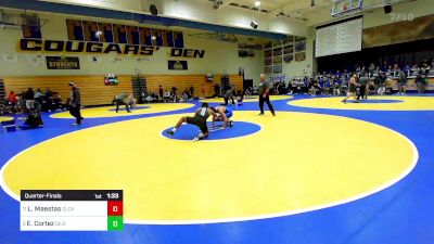 141 lbs Quarterfinal - Leo Maestas, Clovis North vs Elijah Cortez, Gilroy