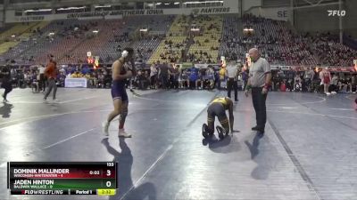 133 lbs Round 1 (16 Team) - Jaden Hinton, Baldwin Wallace vs Dominik Mallinder, Wisconsin-Whitewater