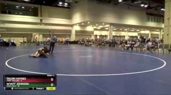 132 lbs Round 1 (8 Team) - Wyatt Johnson, Iowa Gold vs Talon Haynes, TOWC Trojans