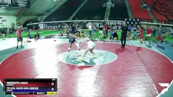 130 lbs Quarterfinal - Meredith Nash, Nevada vs Te`ata Mata`afa Grove, Hawaii