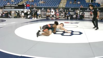 157 lbs Cons. Sub-quarters - Lazaro Torralba, Maryland vs Dominic Way, West Virginia