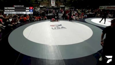 126 lbs Kai Parsons, OCWA - Orange County Wrestling Association vs Jacob Duval, MDWA - Mount Diablo Wrestling Association