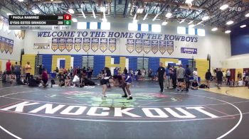 130 lbs Semifinal - Paola Ramirez, SOWA vs Eysis Estes Brinson, Miami Palmetto
