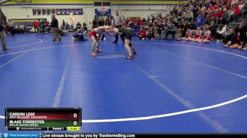 120 lbs Quarterfinal - Blake Forrester, Dallas Center-Grimes vs Carson Less, West Delaware, Manchester