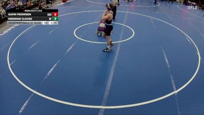 150 lbs Quarterfinals (8 Team) - Gavin Pedersen, Grand Island vs Keeghan Clouse, North Platte