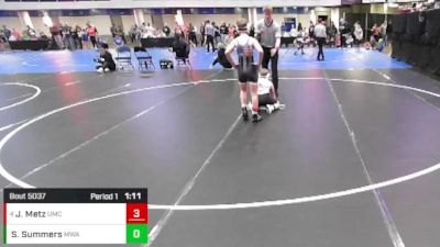 5th - 6th grade - 108 Champ. Round 2 - Spencer Summers, Moen Wrestling Academy vs Jace Metz, USA Mat Club