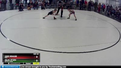 6 lbs Quarterfinal - Jake Krause, HWA vs Niles Otjen, Battle Creek