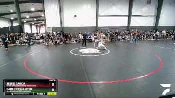 145 lbs Cons. Round 4 - Jessie Garcia, Omak Wrecking Crew Wrestling vs Cade McCallister, All-Phase Wrestling Club