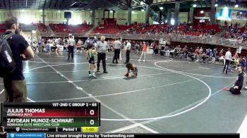 65 lbs Cons. Semi - Zaydean Munoz-Schwartzkopf, Nebraska Elite Wrestling Club vs Julius Thomas, Nebraska Boyz