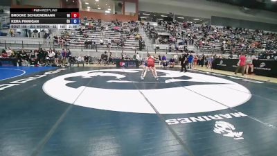 U23 Women - 65 lbs Cons. Round 3 - Brooke Schuenemann, WI vs Kera Finnigan, CA