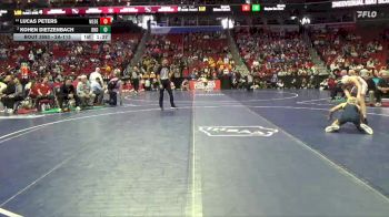 2A-113 lbs 5th Place Match - Kohen Dietzenbach, Burlington Notre Dame vs Lucas Peters, West Delaware, Manchester