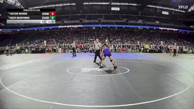 D1-106 lbs Champ. Round 1 - Jacob Busse, Livonia Franklin vs Nick Martinek, L`Anse Creuse HS