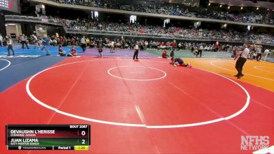 6A 175 lbs Champ. Round 1 - Juan Lizama, Katy Morton Ranch vs Devaughn L`herisse, Converse Judson