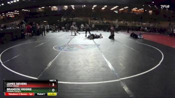 132 lbs Quarterfinal - Brandon Higgins, Camden County vs James Sievers, Social Circle