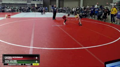 76 lbs Cons. Round 2 - Cayden McDonald, Hutchinson vs Tate Halver, Chaska/Chanhassen