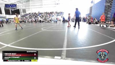 82 lbs Quarterfinal - Trevor Bolt, Trailhands Wrestling Club vs Mason Stewart, Bobcat