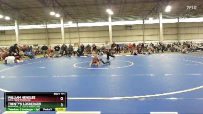 58 lbs Quarterfinal - Trentyn Losberger, Grangeville Youth Wrestling vs William Henslee, Kuna Klub Wrestling