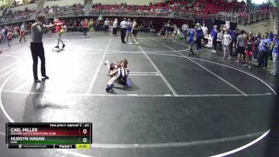 60 lbs Cons. Round 2 - Hudsyn Hagan, HWA vs Cael Miller, Millard South Wrestling Club