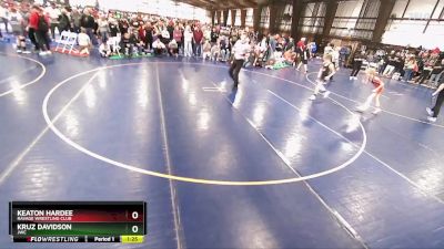 80 lbs Semifinal - Kruz Davidson, JWC vs Keaton Hardee, Ravage Wrestling Club