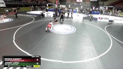 102 lbs 7th Place Match - Johnny Lopez, Red Wave Wrestling vs Patrick Barnett, Savage House Wrestling Club