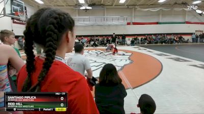 77 lbs Quarterfinal - Reid Hill, Riverton USA Wrestling vs Santiago Piplica, Riverton USA Wrestling