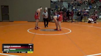 287 lbs Championship Bracket - Sammy Grimes, Bob Jones vs Maddox Sunderman, Bob Jones