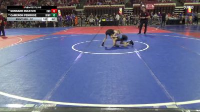 57 lbs Cons. Round 2 - Gunnarr Rolston, Kalispell Wrestling Club vs Cameron Penrose, Bozeman Wrestling Club