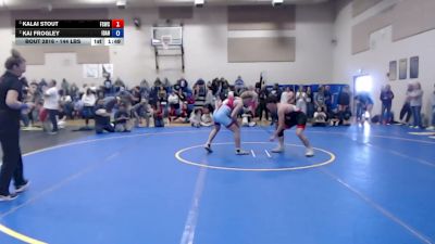 144 lbs Semis - Kalai Stout, Fighting Squirrels Wrestling Club vs Kai Frogley, Idaho