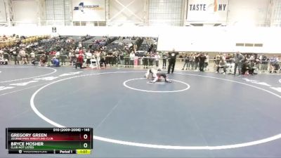 145 lbs Quarterfinal - Gregory Green, Journeymen Wrestling Club vs Bryce Mosher, Club Not Listed
