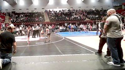 67 lbs Quarterfinal - Braelynn Williams, Wagoner Takedown Club vs Ila Price, Tulsa Blue T Panthers